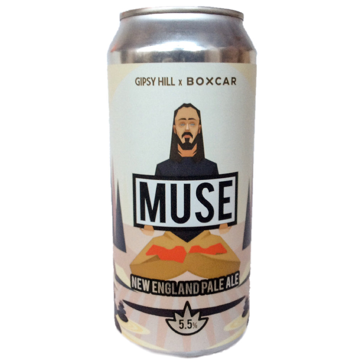 Gipsy Hill x Boxcar Brew Co Muse New England Pale Ale 5.5% (440ml can)-Hop Burns & Black