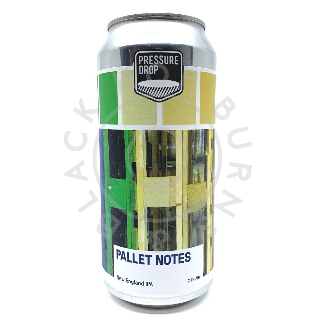 Pressure Drop Pallet Notes New England IPA 7.4% (440ml can)-Hop Burns & Black