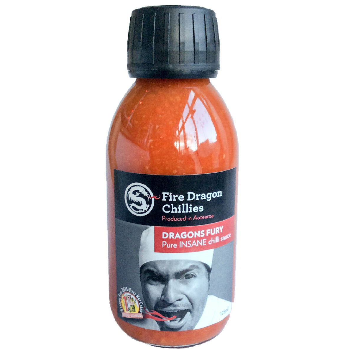 Fire Dragon Chillies Dragons Fury Pure Insane Chilli Sauce (125ml)-Hop Burns & Black