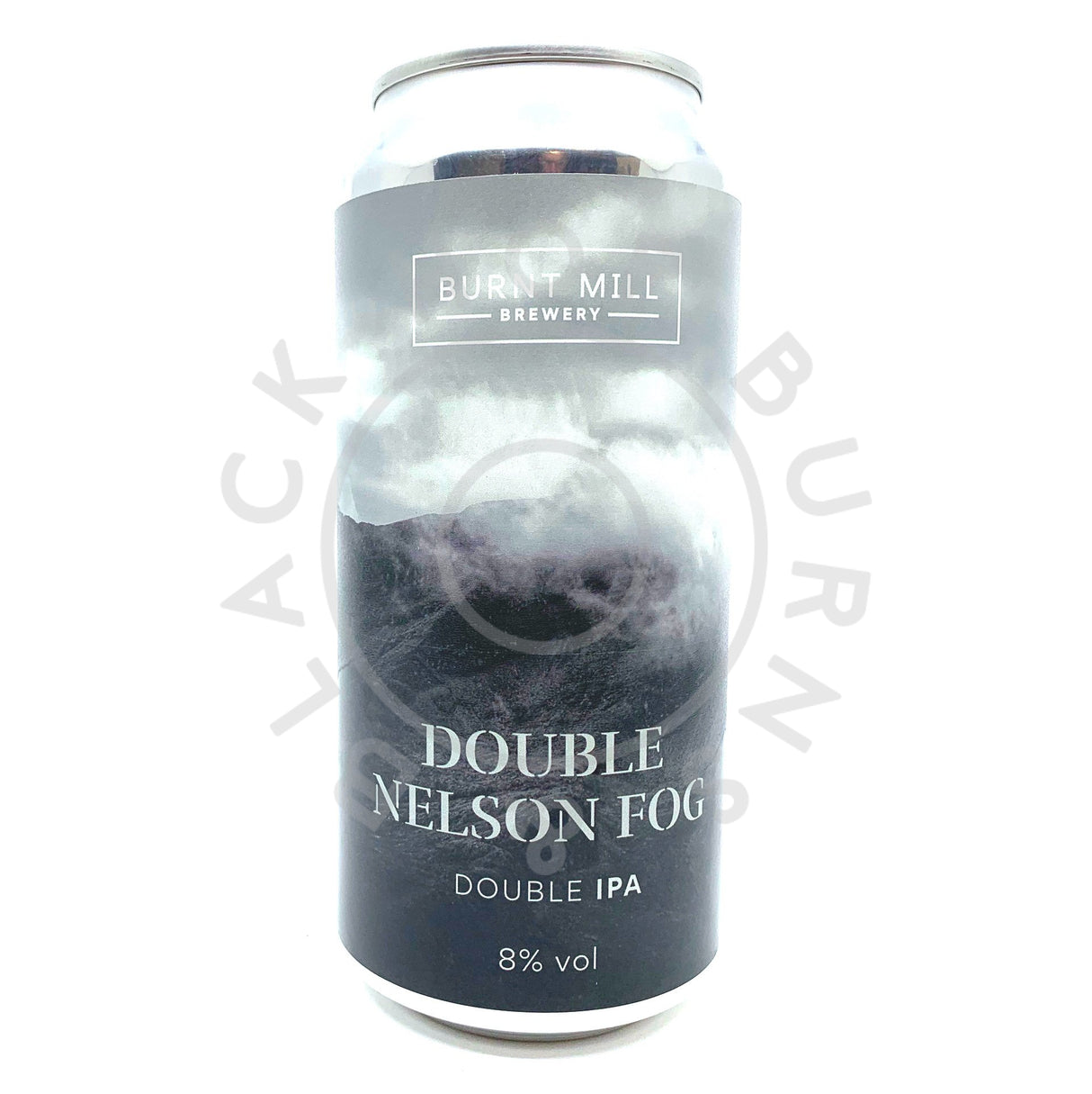 Burnt Mill Double Nelson Fog DIPA 8% (440ml can)-Hop Burns & Black