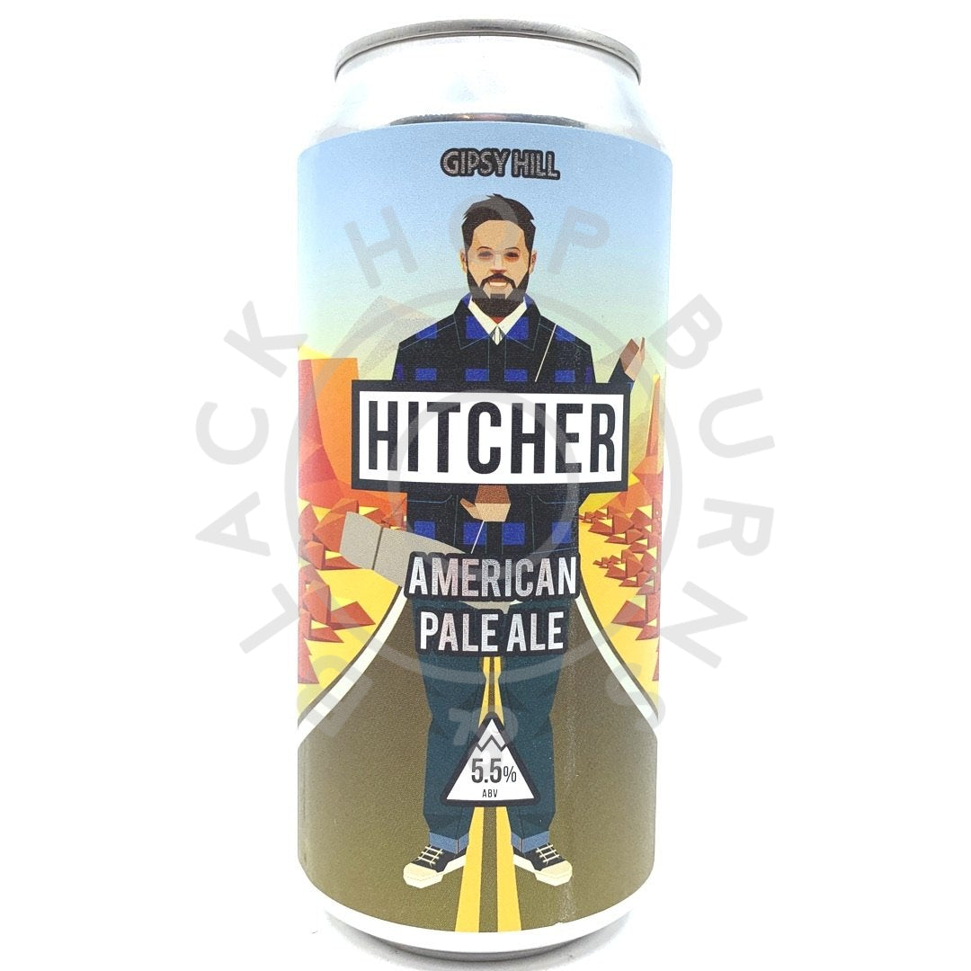 Gipsy Hill Hitcher American Pale Ale 5.5% (440ml can)-Hop Burns & Black