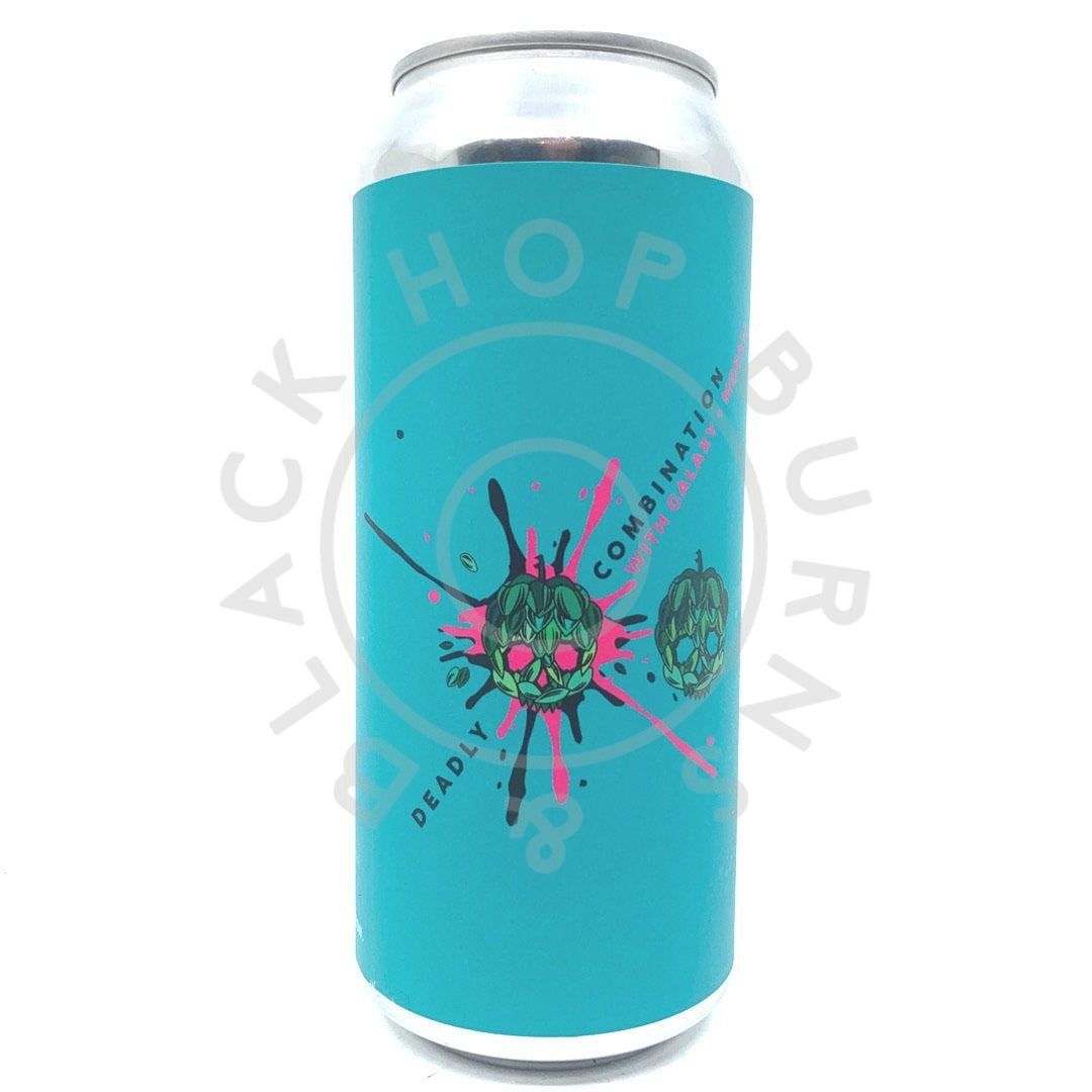 Barrier Brewing Deadly Combo Galaxy + Mosaic IPA 7.4% (473ml can)-Hop Burns & Black
