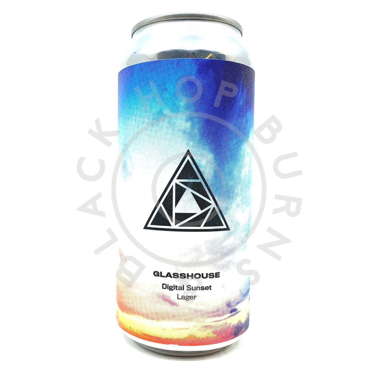 GlassHouse Digital Sunset Lager 4.7% (440ml can)-Hop Burns & Black
