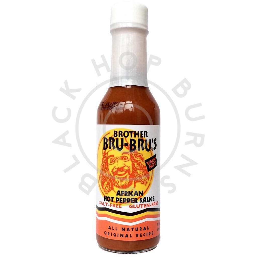 Brother Bru-Bru's African Hot Pepper Sauce (149ml)-Hop Burns & Black