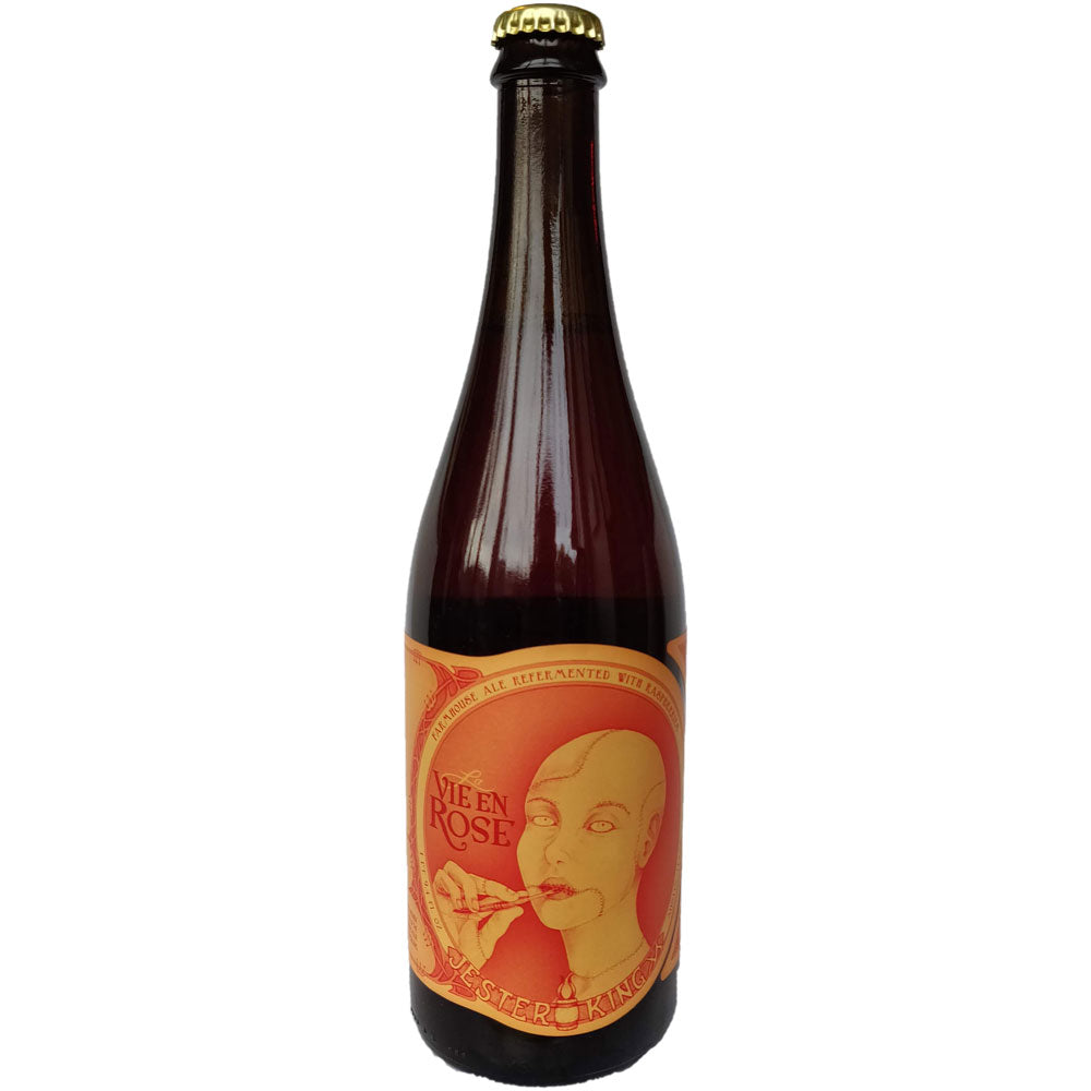 Jester King La Vie en Rose Farmhouse Ale with Raspberries 5.8% (750ml)-Hop Burns & Black