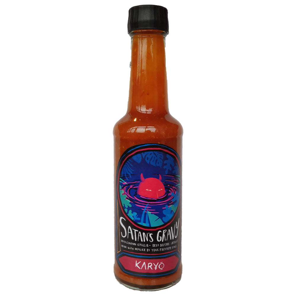 Karyo Satan's Gravy Hot Sauce (168ml)-Hop Burns & Black
