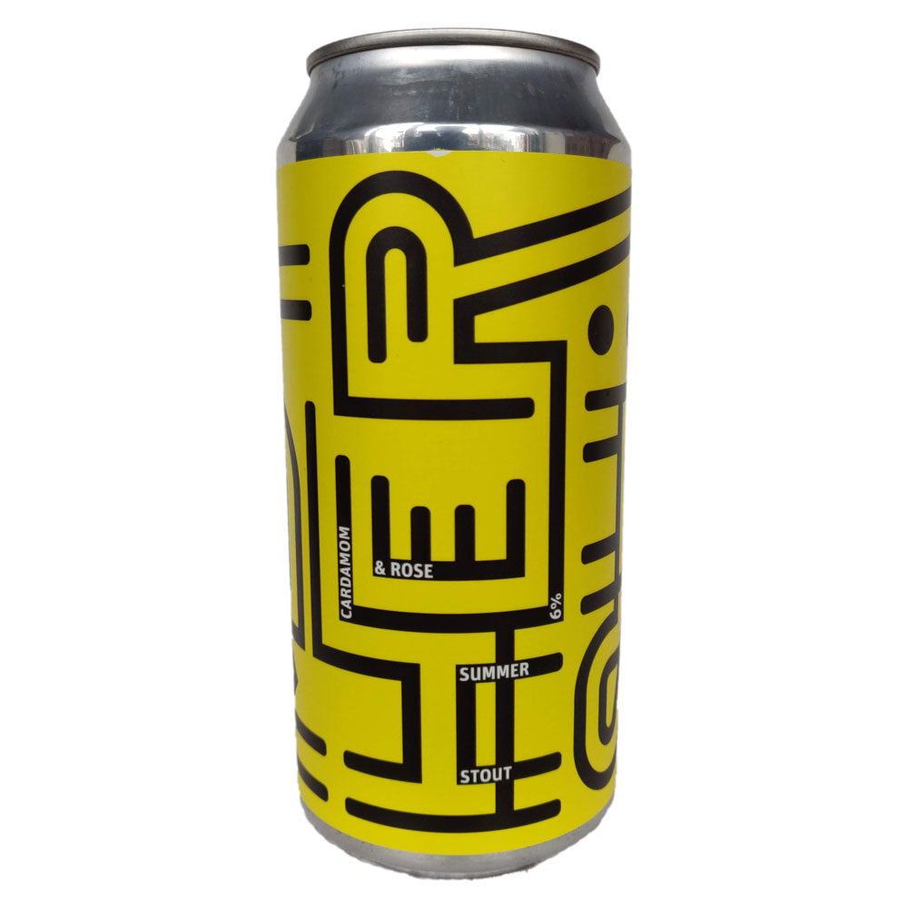 Mothership Cardamom & Rose Summer Stout 6% (440ml can)-Hop Burns & Black