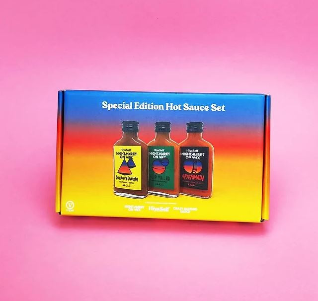 Nightmares on Wax x Hiyaself x Crazy Bastard 3 Sauce Set (3x 100ml)-Hop Burns & Black