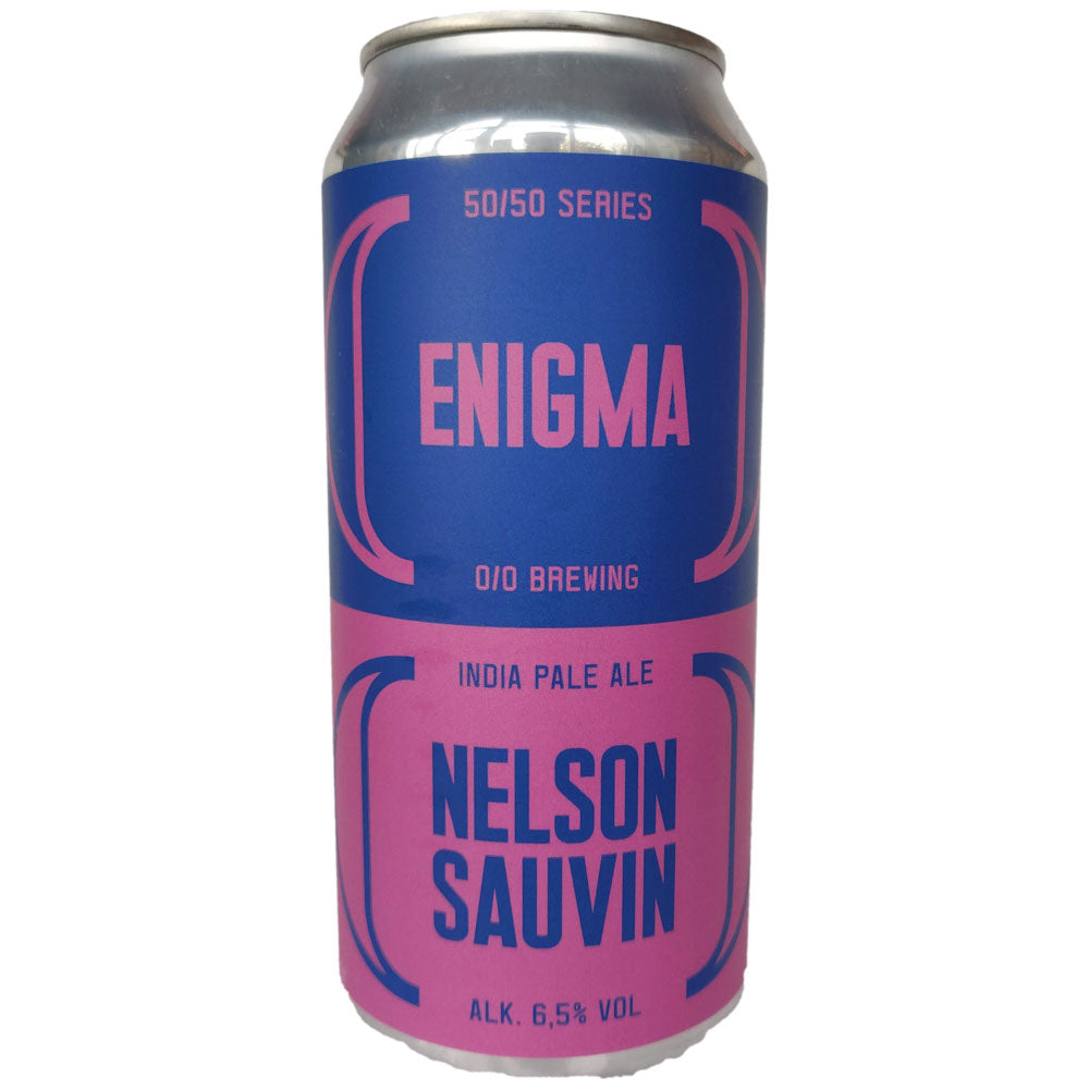 O/O 50/50 Enigma & Nelson Sauvin IPA 6.5% (440ml can)-Hop Burns & Black