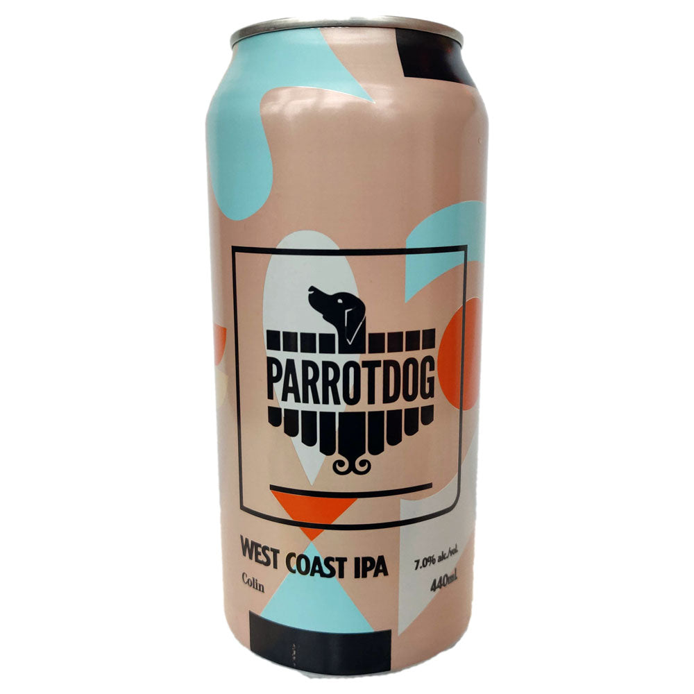 Parrotdog Colin West Coast IPA 7% (440ml can)-Hop Burns & Black