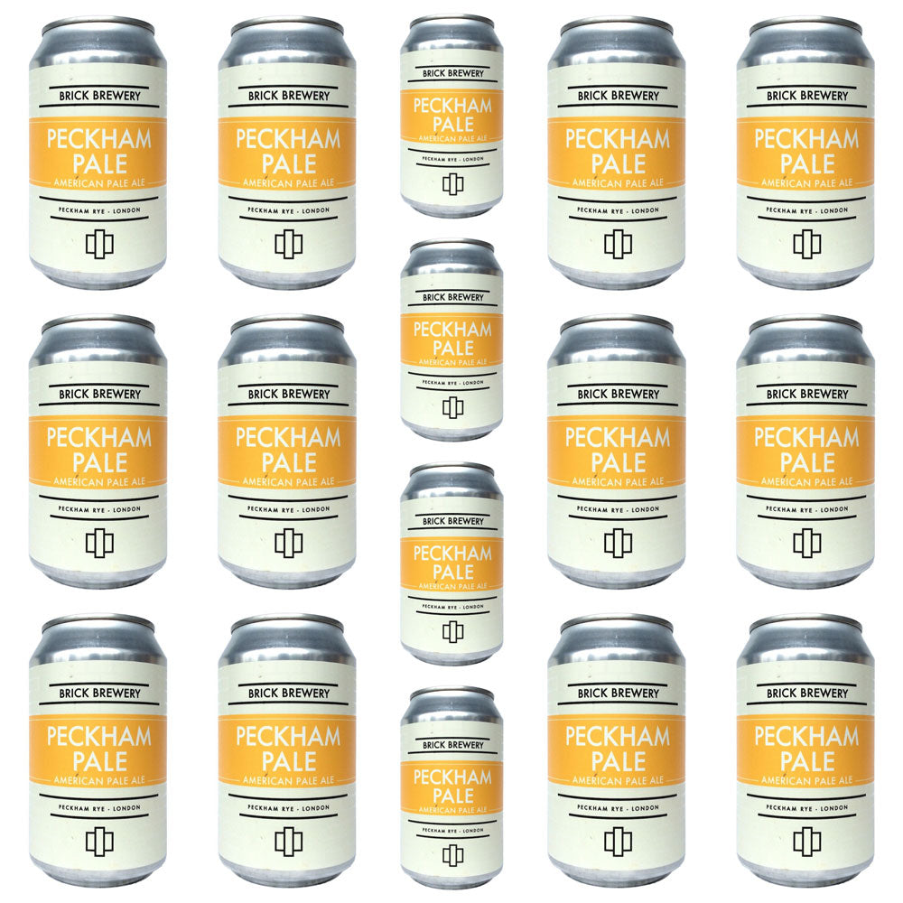 Brick Brewery Peckham Pale APA 4.5% CASE (24 x 330ml cans)-Hop Burns & Black