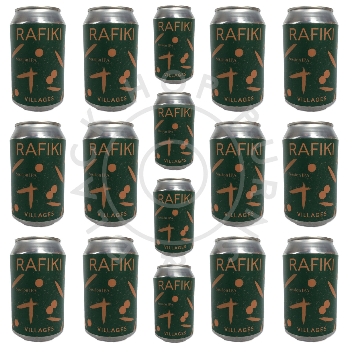 Villages Rafiki Session IPA 4.3% CASE (24 x 330ml cans)-Hop Burns & Black