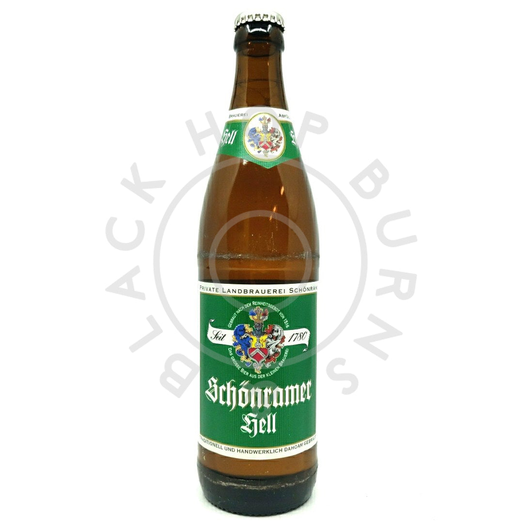 Schonramer Hell 5% (500ml)-Hop Burns & Black