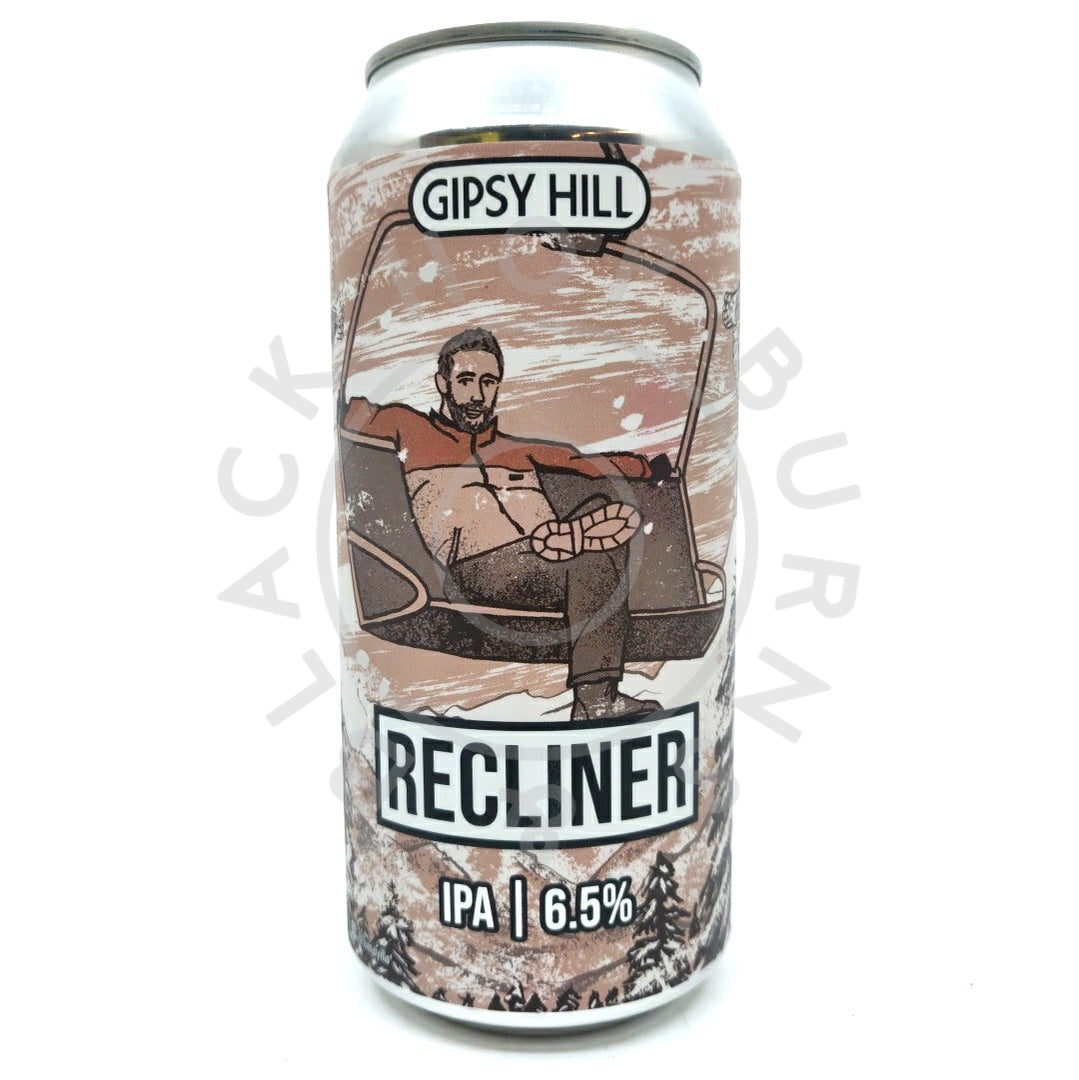 Gipsy Hill Recliner IPA 6.5% (440ml can)-Hop Burns & Black