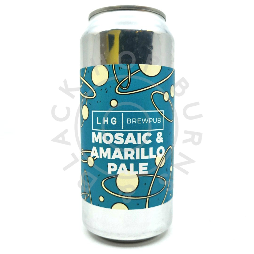 Left Handed Giant Brewpub Mosaic & Amarillo Pale 5.6% (440ml can)-Hop Burns & Black