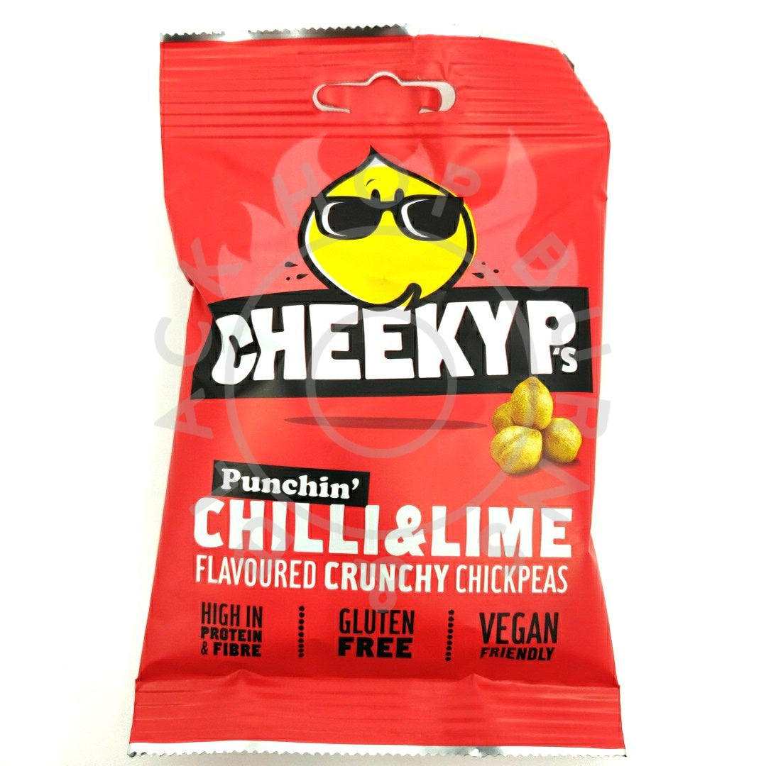 Cheeky P's Chilli & Lime Crunchy Chickpeas (40g)-Hop Burns & Black