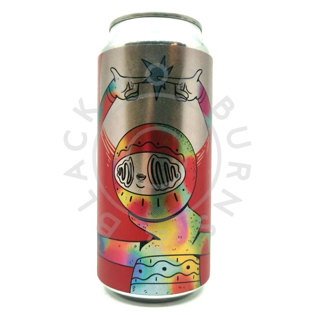 Left Handed Giant Lit By The Supermoon Triple IPA 10% (440ml can)-Hop Burns & Black