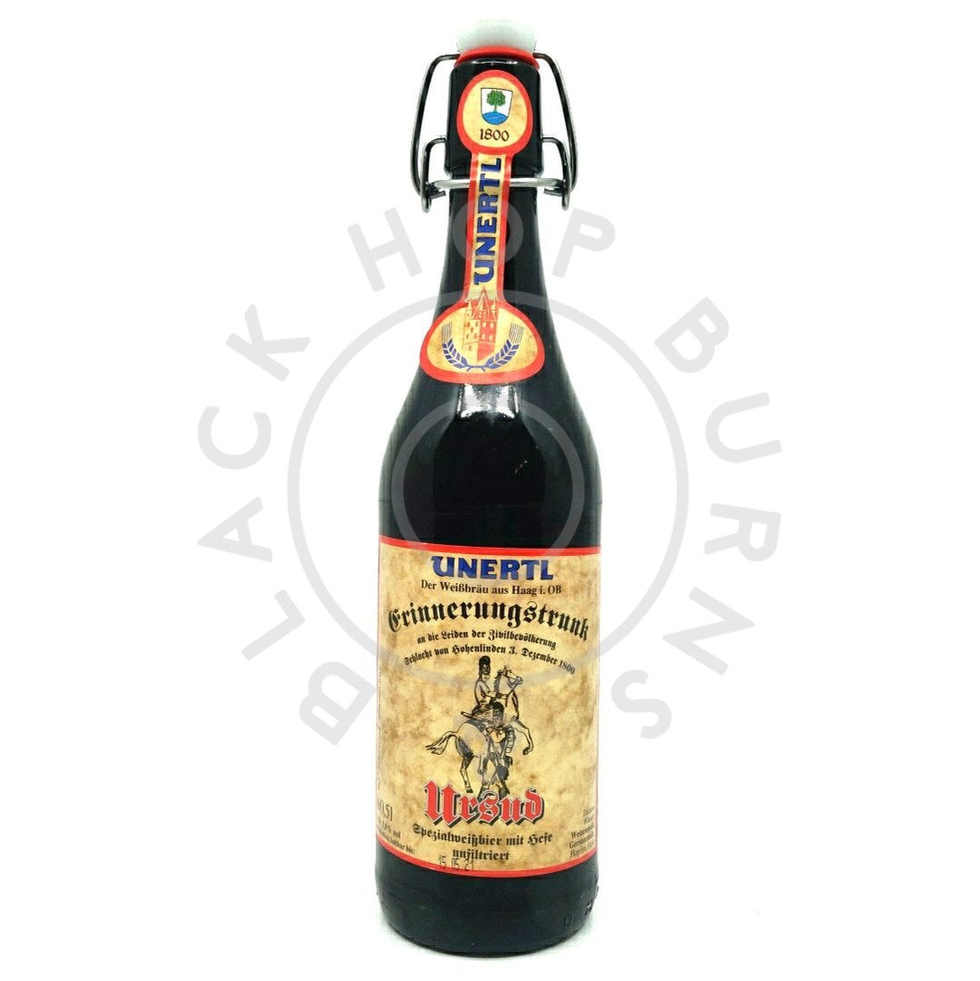 Brauerei Unertl Haag Ursud Dunkelweisse 5.8% (500ml)-Hop Burns & Black