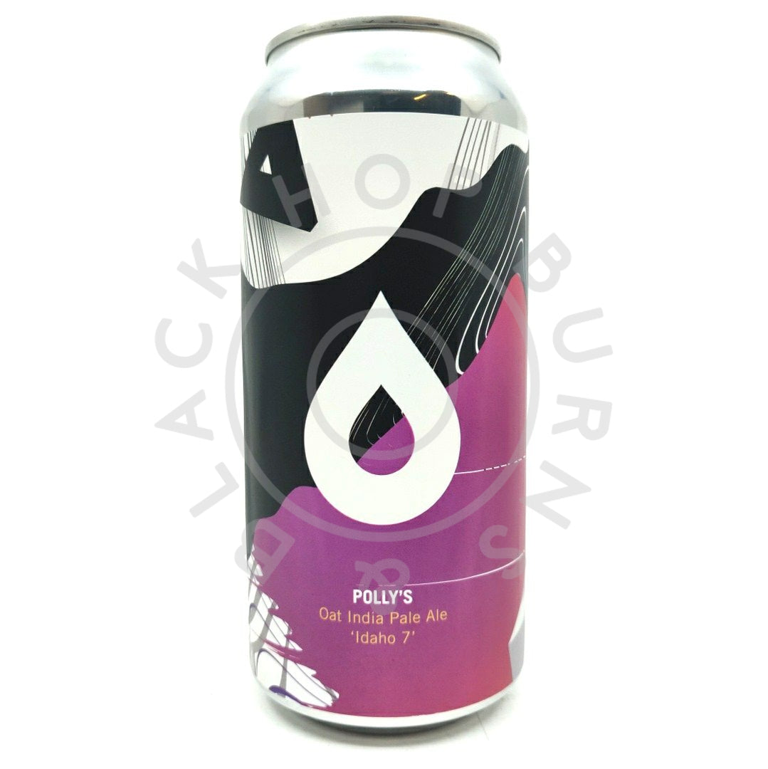 Polly's Brew Co Idaho 7 DDH Oat IPA 6% (440ml can)-Hop Burns & Black