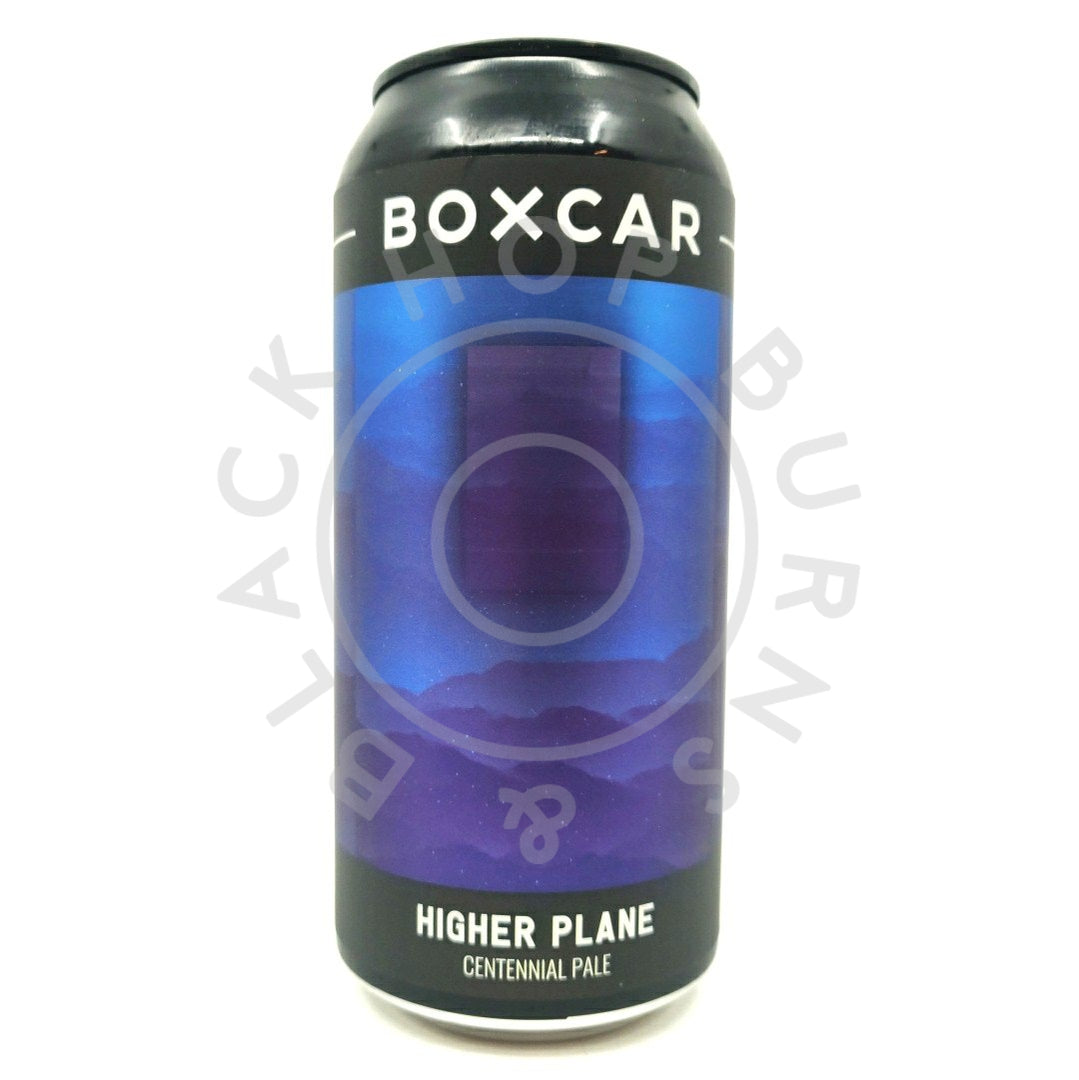 Boxcar Higher Plane Centennial Pale Ale 4.6% (440ml can)-Hop Burns & Black