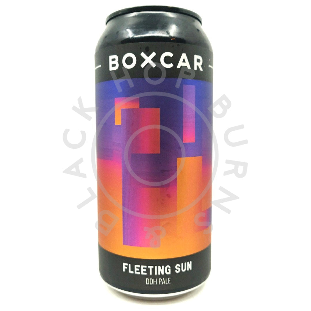 Boxcar Fleeting Sun DDH Pale Ale 5.2% (440ml can)-Hop Burns & Black