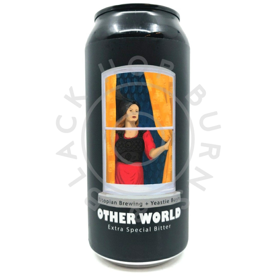 Utopian x Yeastie Boys Other World Extra Special Bitter 5.4% (440ml can)-Hop Burns & Black