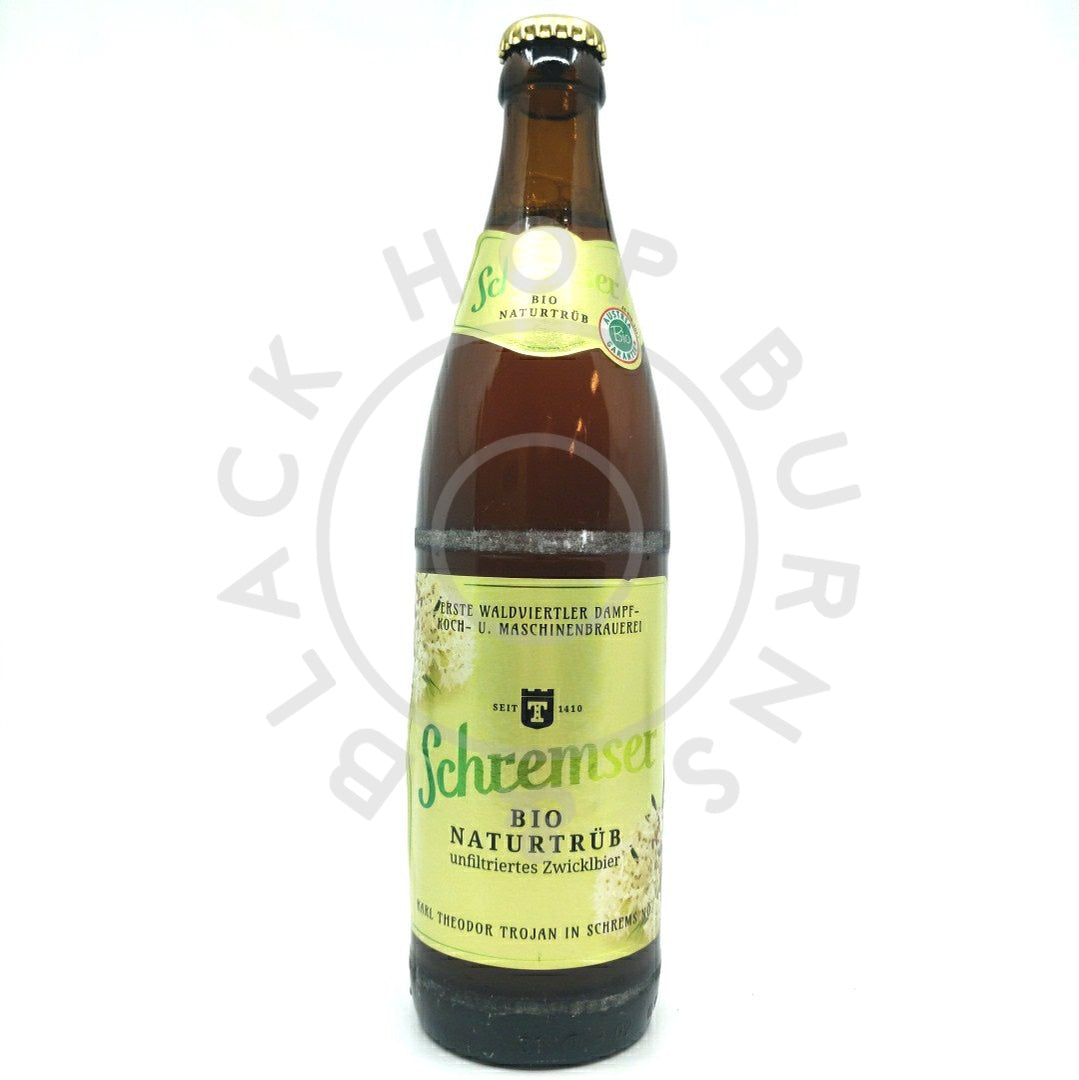 Schremser Bio Naturtrub 5.1% (500ml)-Hop Burns & Black
