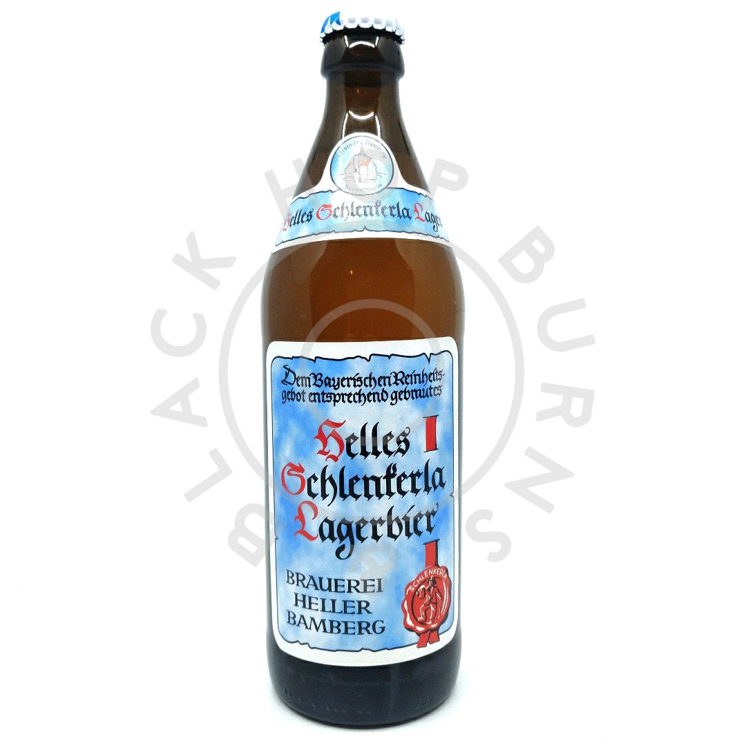 Schlenkerla Helles Lagerbier 4.3% (500ml)-Hop Burns & Black