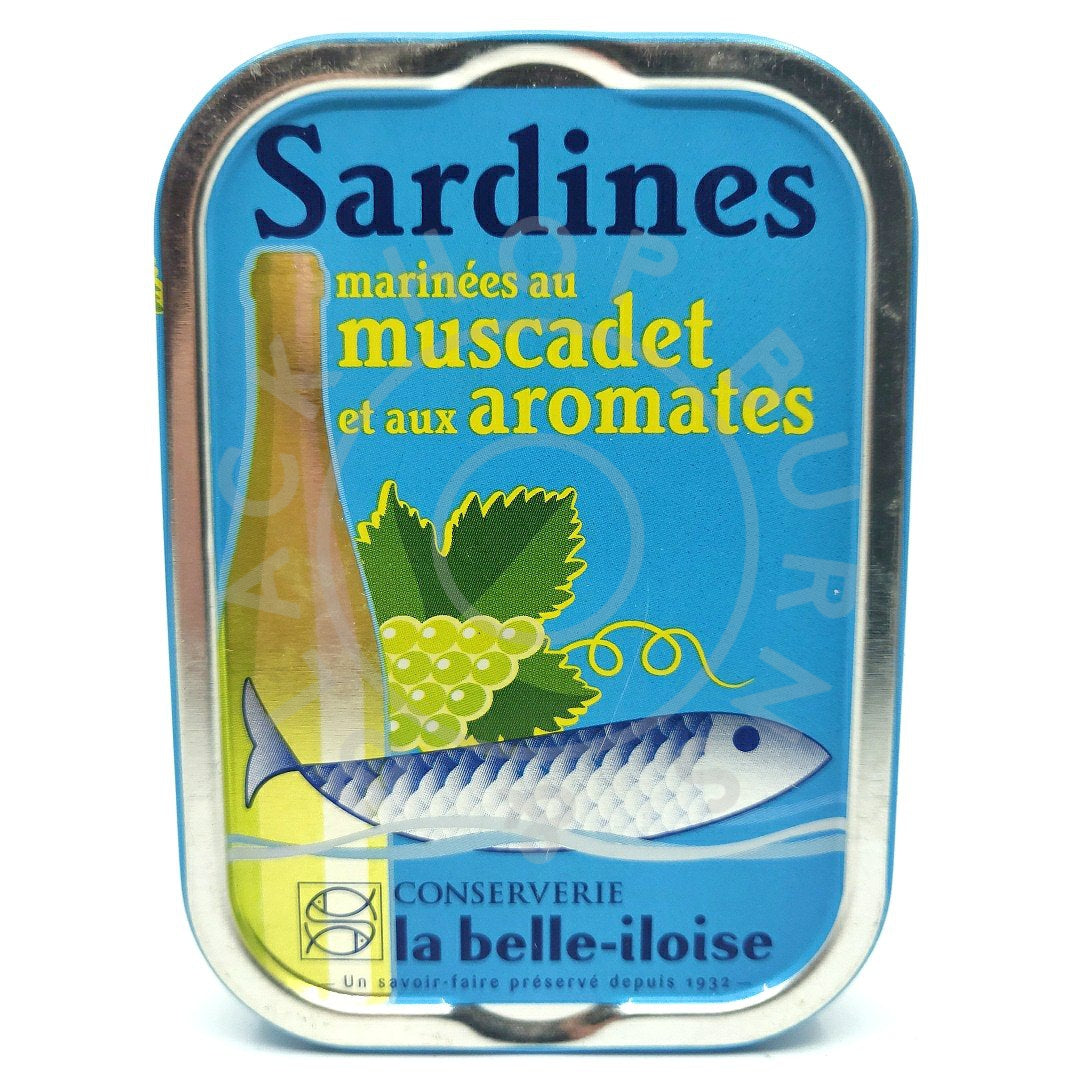 La Belle Iloise Sardines with Muscadet Wine (115g)-Hop Burns & Black