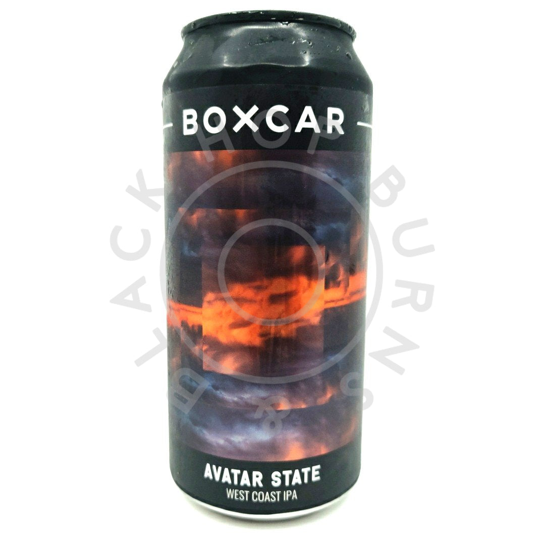 Boxcar Avatar State West Coast IPA 6% (440ml can)-Hop Burns & Black