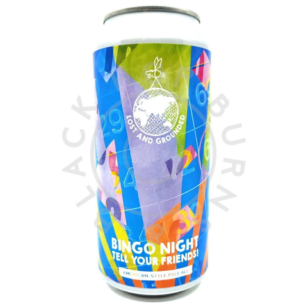 Lost & Grounded Bingo Night Tell Your Friends Pale Ale 5.6% (440ml can)-Hop Burns & Black