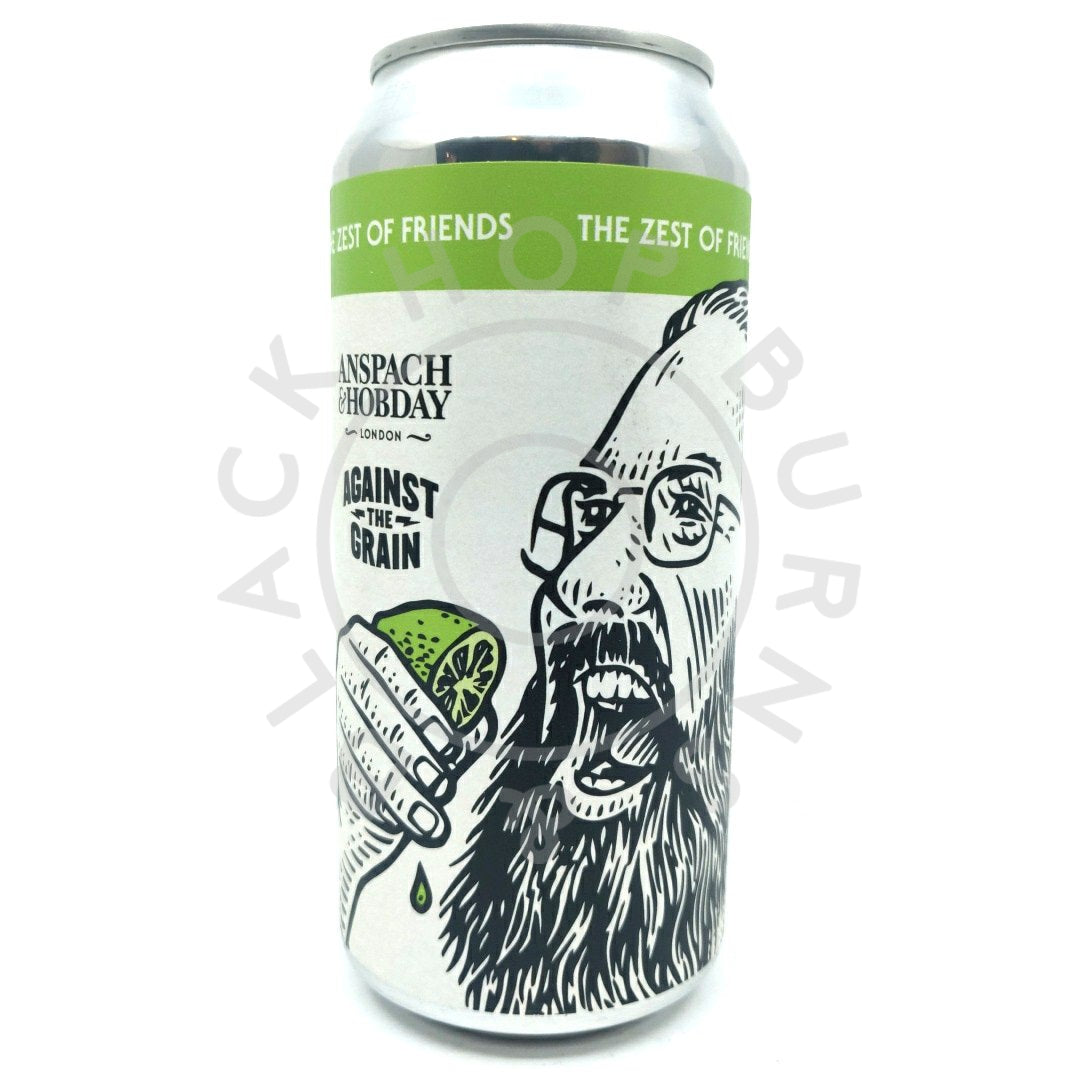 Anspach & Hobday x Against The Grain The Zest Of Friends Lentebock 5.5% (440ml can)-Hop Burns & Black