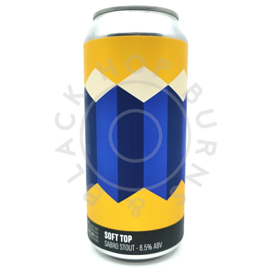 Howling Hops Soft Top Sabro Stout 6.5% (440ml can)-Hop Burns & Black