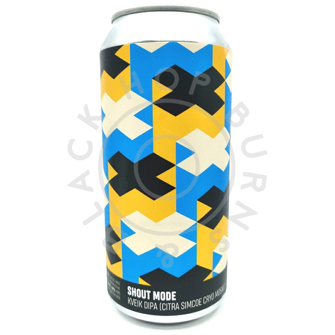 Howling Hops Shout Mode Kveik DIPA 8% (440ml can)-Hop Burns & Black