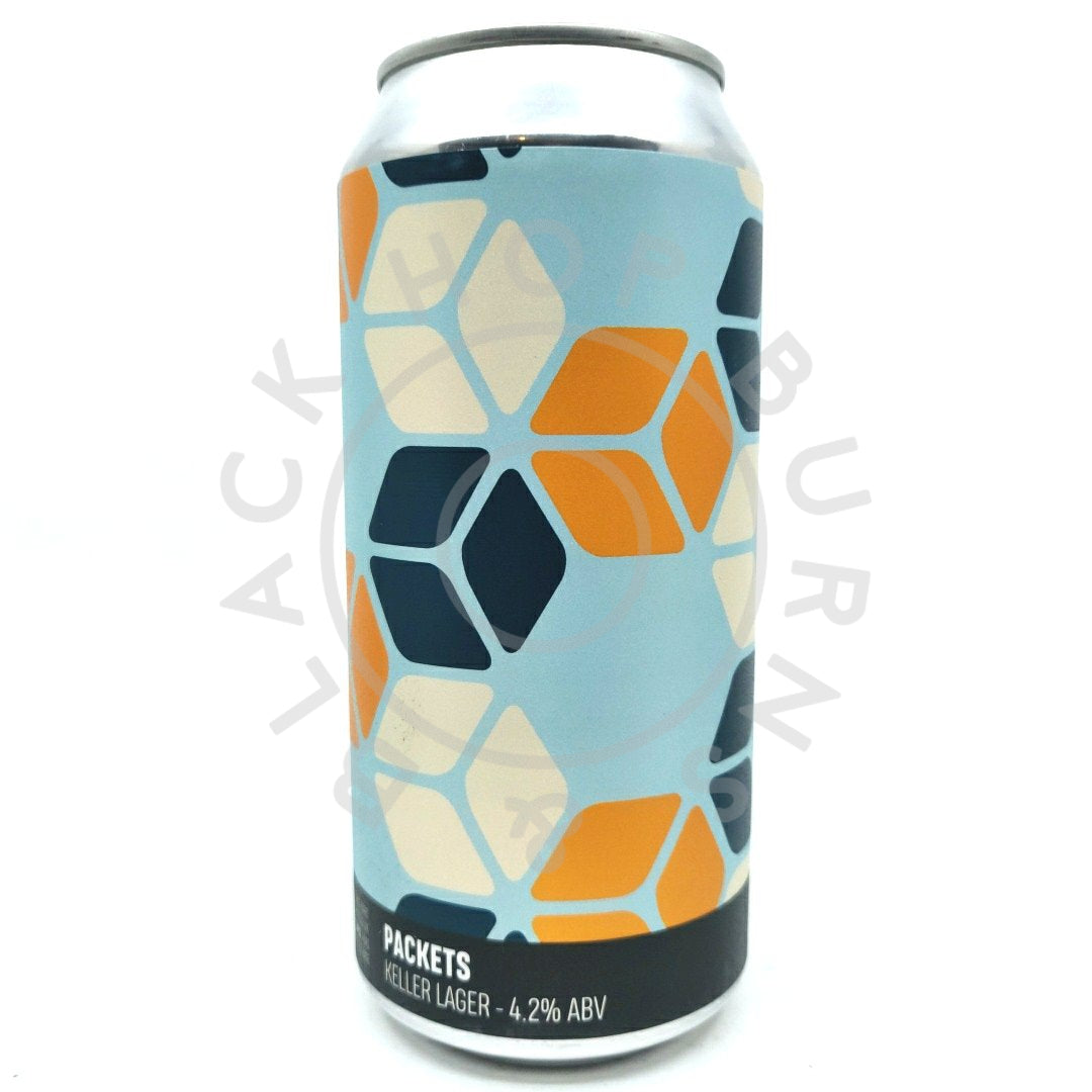 Howling Hops Packets Keller Lager 4.2% (440ml can)-Hop Burns & Black