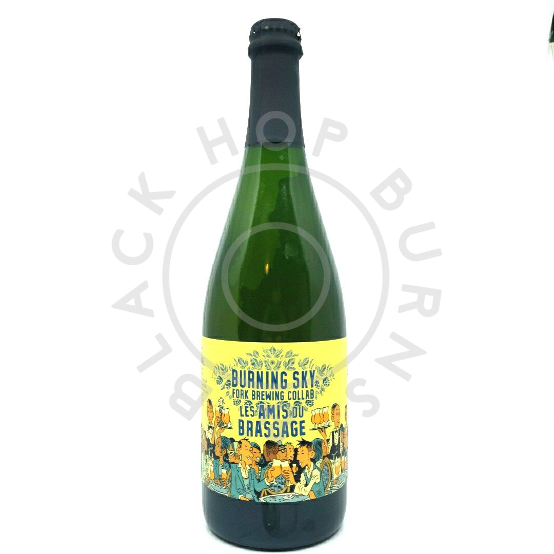 Burning Sky x Fork Brewing Les Amis Du Brassage 2020 6.2% (750ml)-Hop Burns & Black