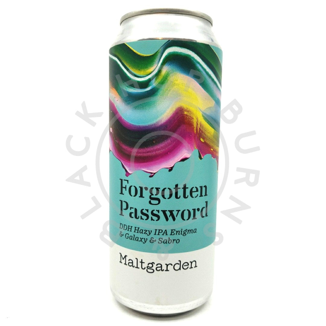 Maltgarden Forgotten Password DDH NEIPA 6.2% (500ml can)-Hop Burns & Black