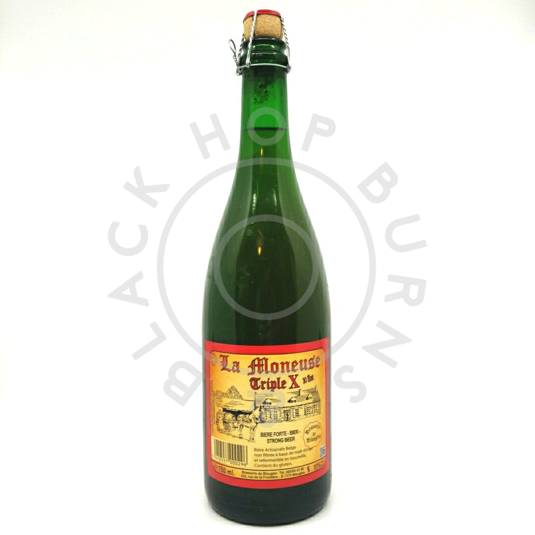 Brasserie de Blaugies La Moneuse Saison Triple X 10% (750ml)-Hop Burns & Black