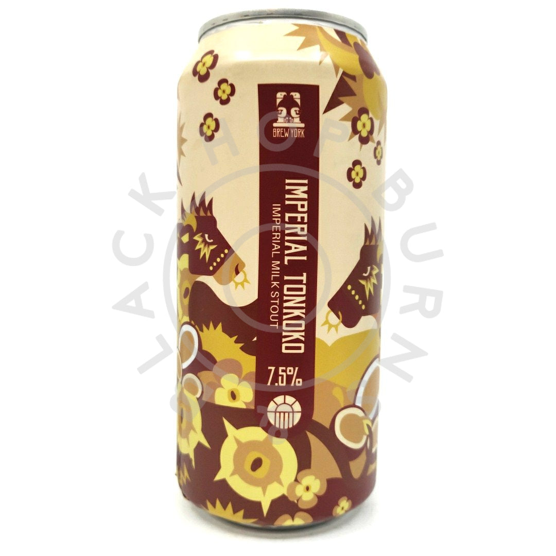 Brew York Imperial Tonkoko Imperial Milk Stout 7.5% (440ml can)-Hop Burns & Black
