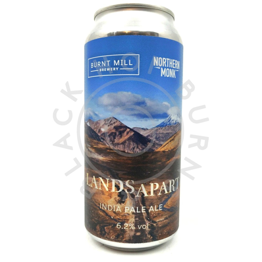 Burnt Mill x Northern Monk Lands Apart IPA 6.2% (440ml can)-Hop Burns & Black