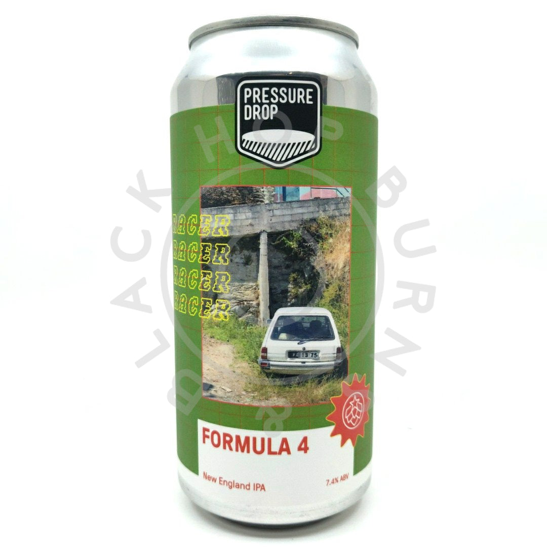 Pressure Drop Formula 4 New England IPA 7.4% (440ml can)-Hop Burns & Black