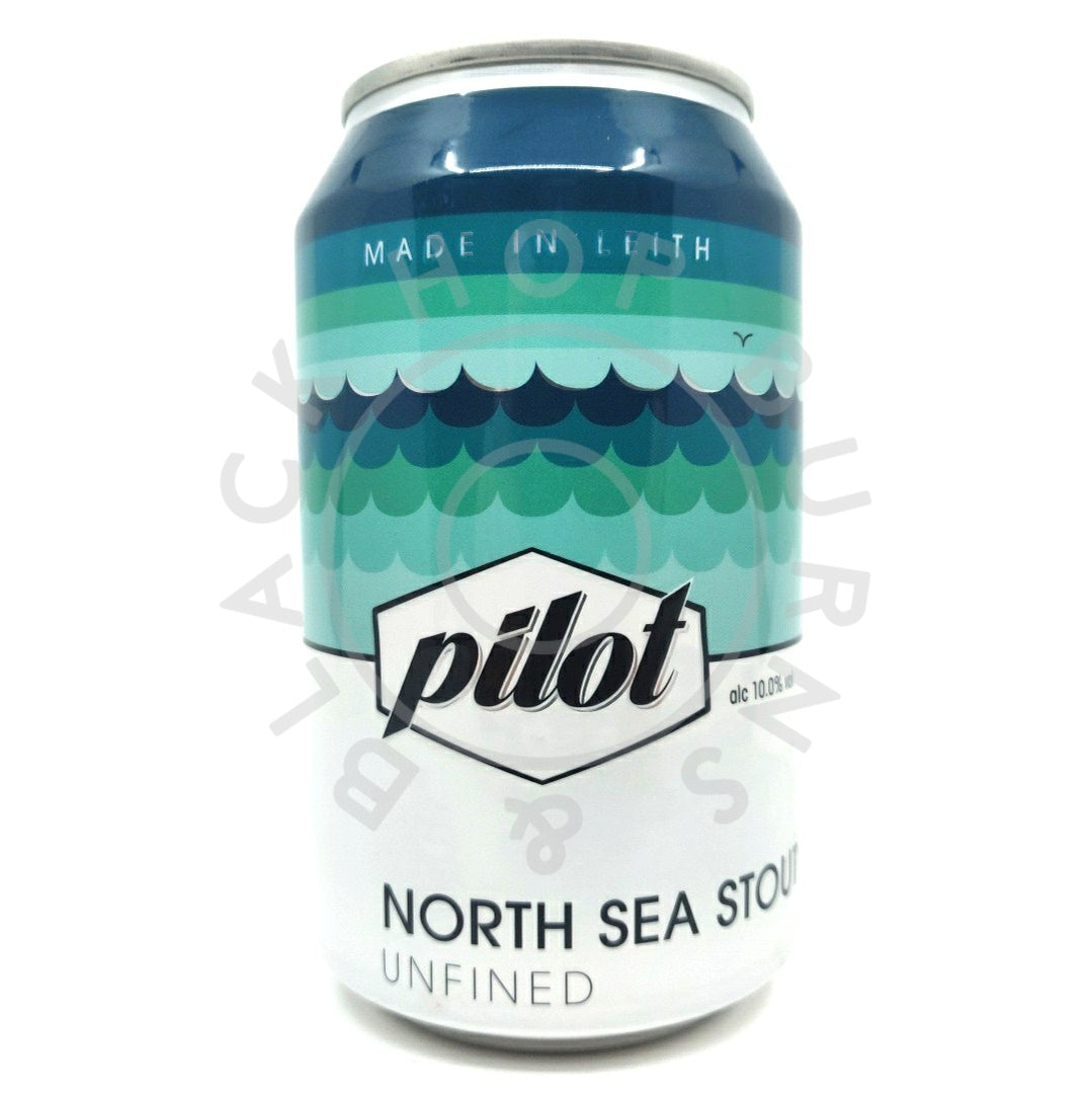 Pilot North Sea Stout 10% (330ml can)-Hop Burns & Black