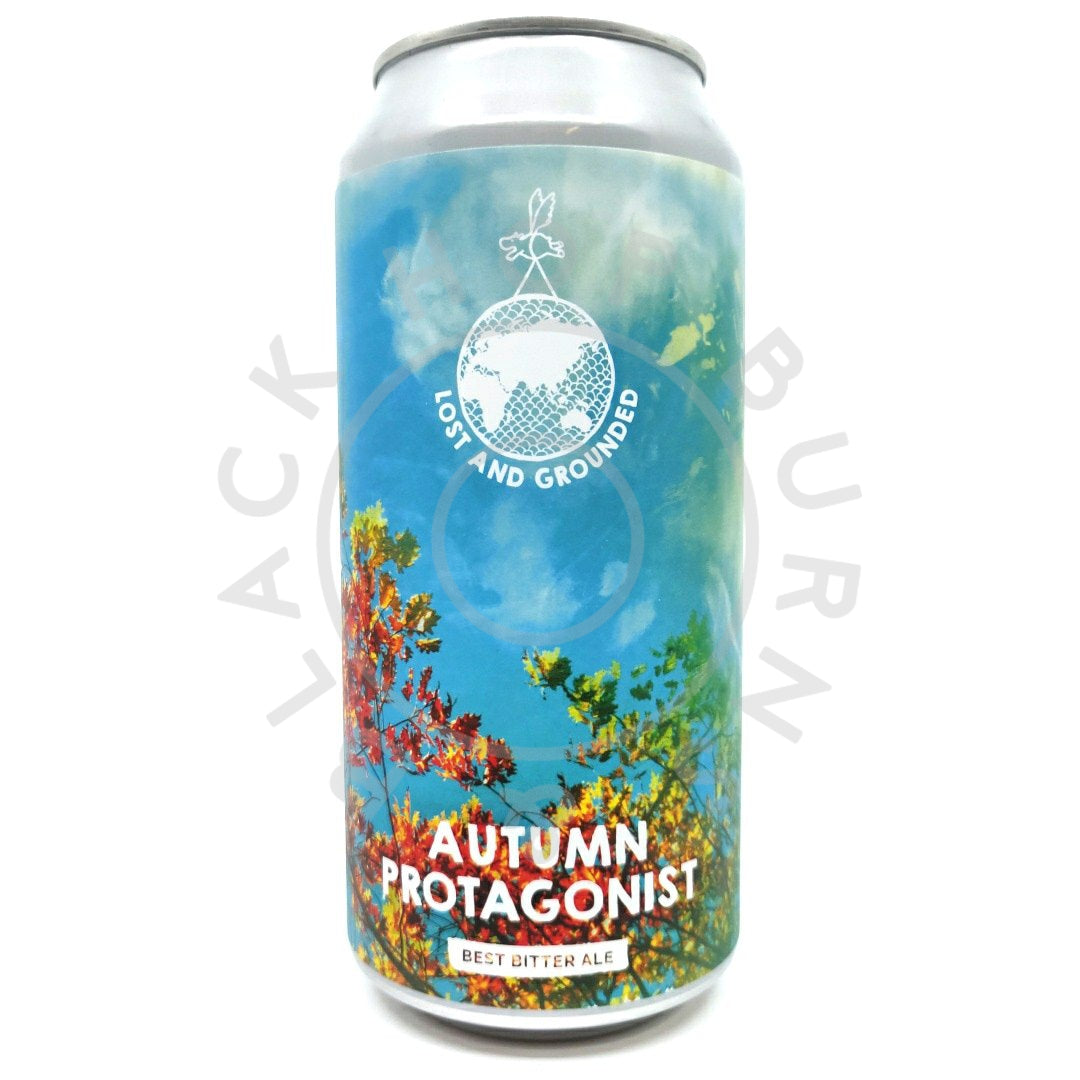 Lost & Grounded Autumn Protagonist Best Bitter 4.4% (440ml can)-Hop Burns & Black