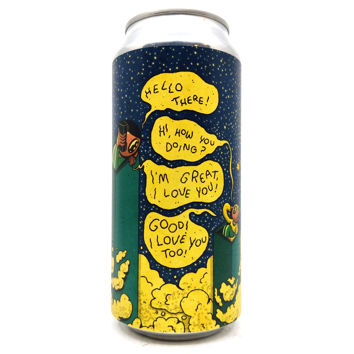 Left Handed Giant Breaker, Breaker Stout 7% (440ml can)-Hop Burns & Black