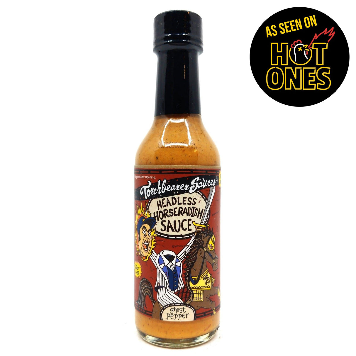 Torchbearer Headless Horseradish Hot Sauce (148ml)-Hop Burns & Black