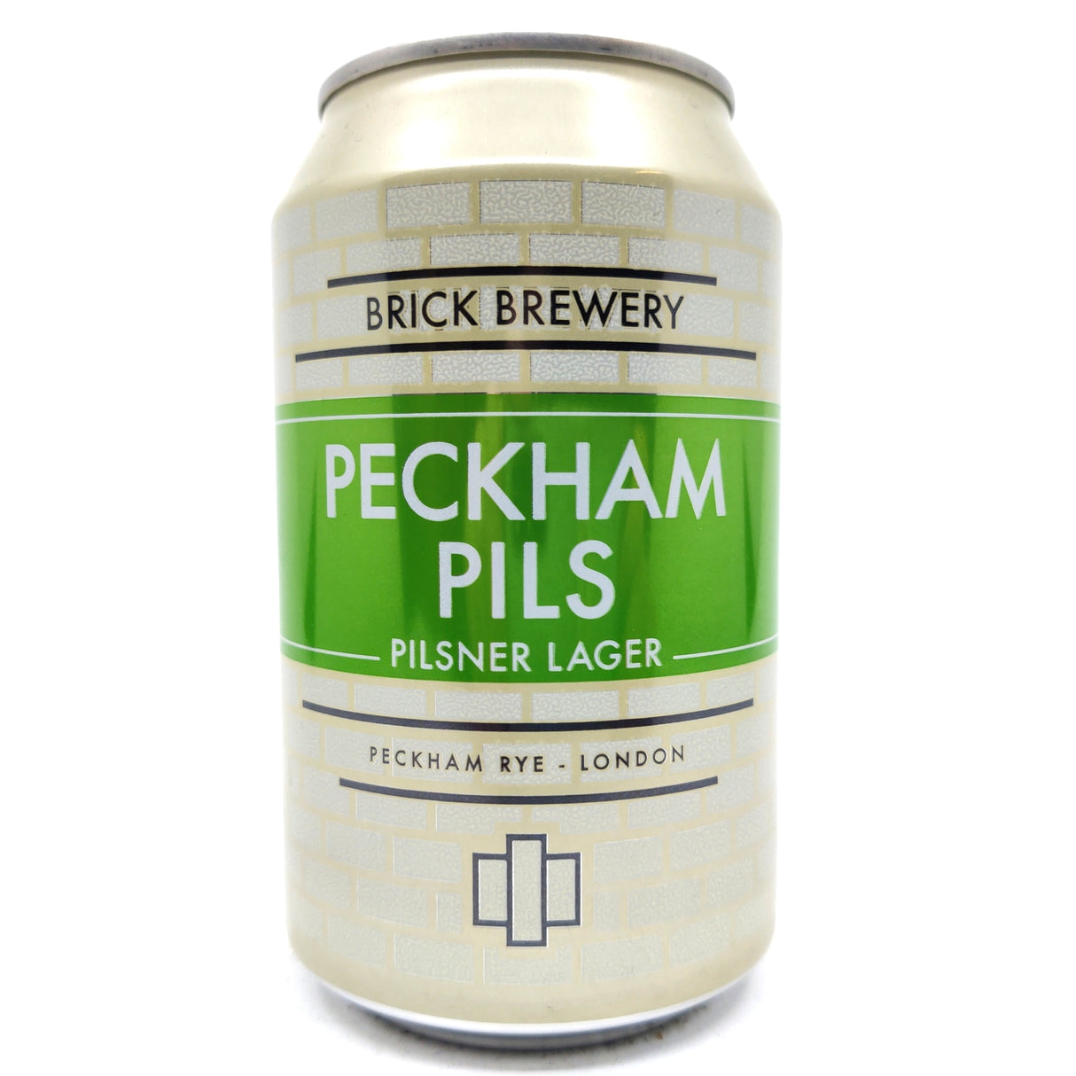 Brick Brewery Peckham Pils 4.8% (330ml can)-Hop Burns & Black
