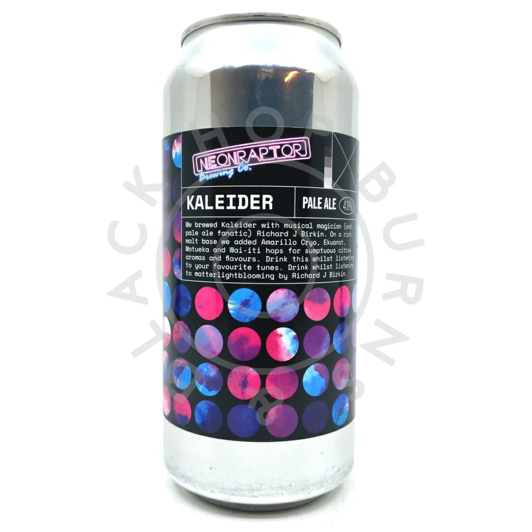 Neon Raptor Kaleider Pale Ale 4.8% (440ml can)-Hop Burns & Black