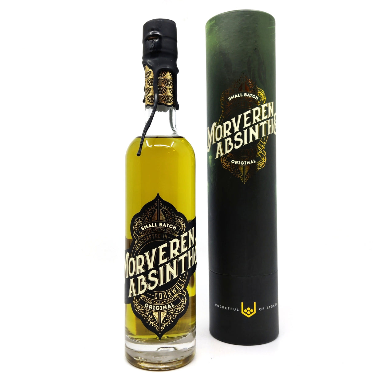 Pocketful of Stones Morveren Absinthe 66% (350ml)-Hop Burns & Black