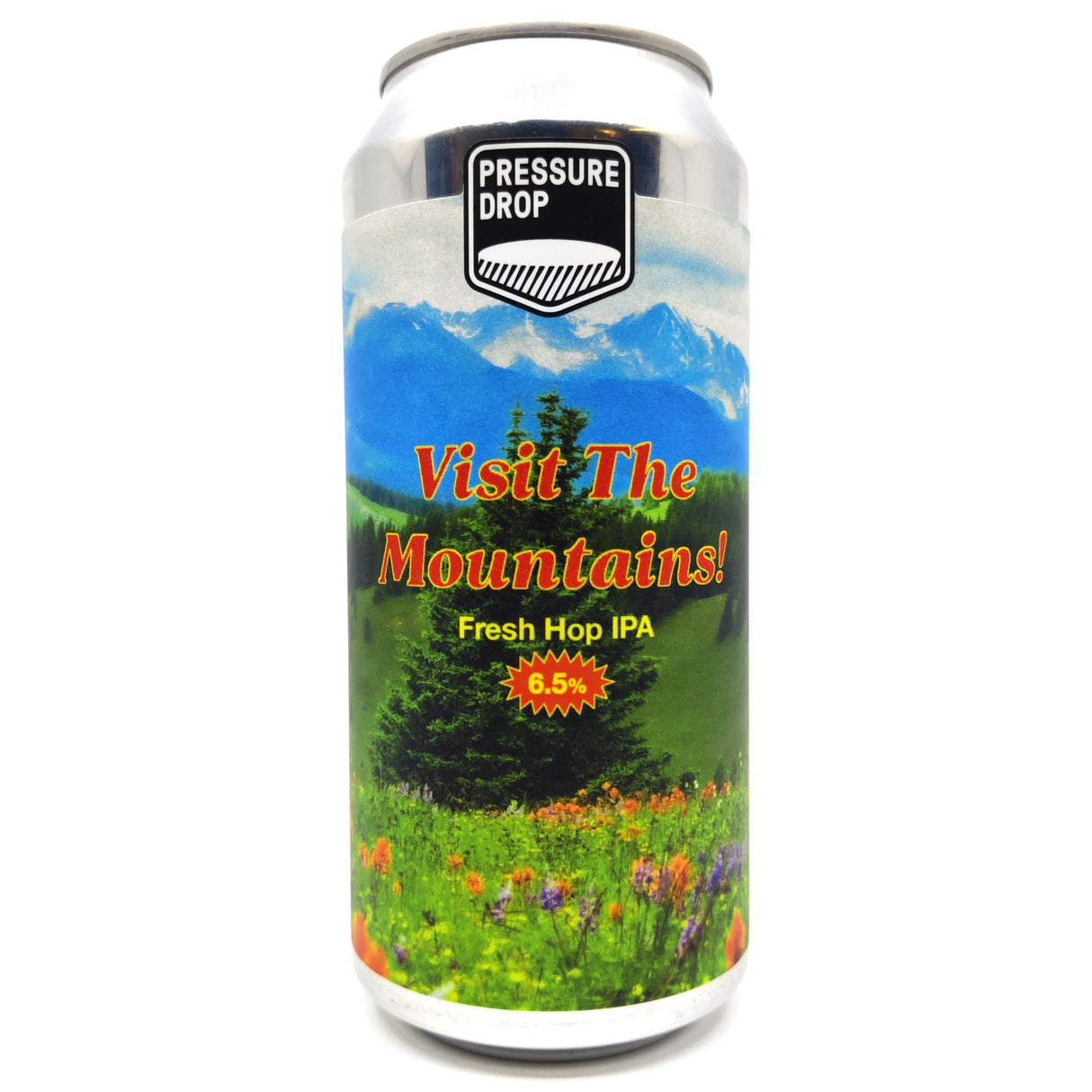 Pressure Drop Visit The Mountains IPA 6.5% (440ml can)-Hop Burns & Black