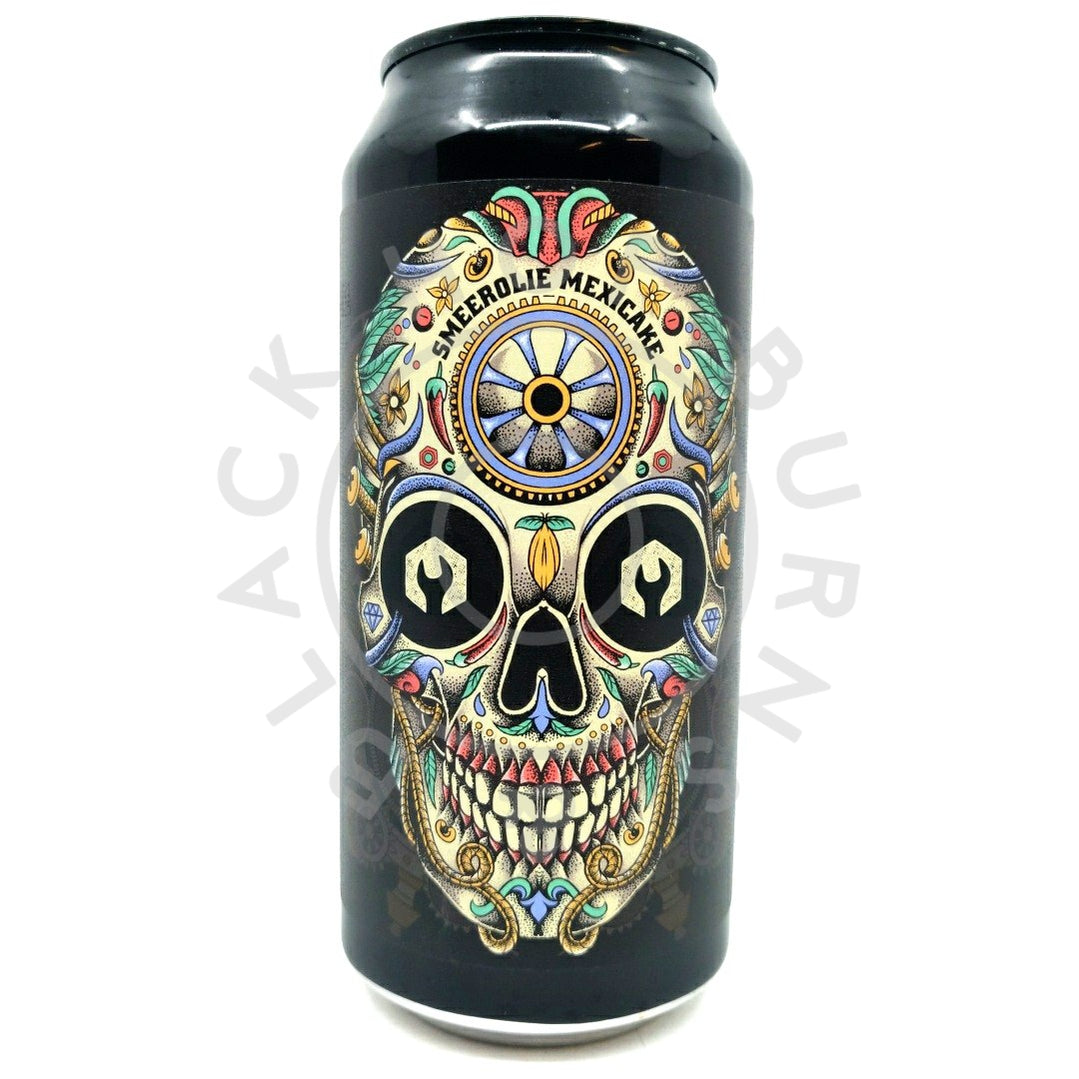 De Moersleutel Smeerolie Mexicake Imperial Stout 10% (440ml can)-Hop Burns & Black